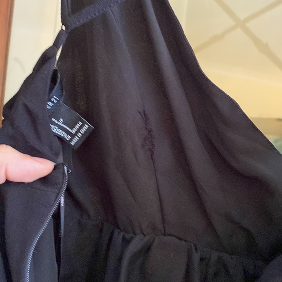 Black babydoll micro mini strappy dress - Picture 6 of 6